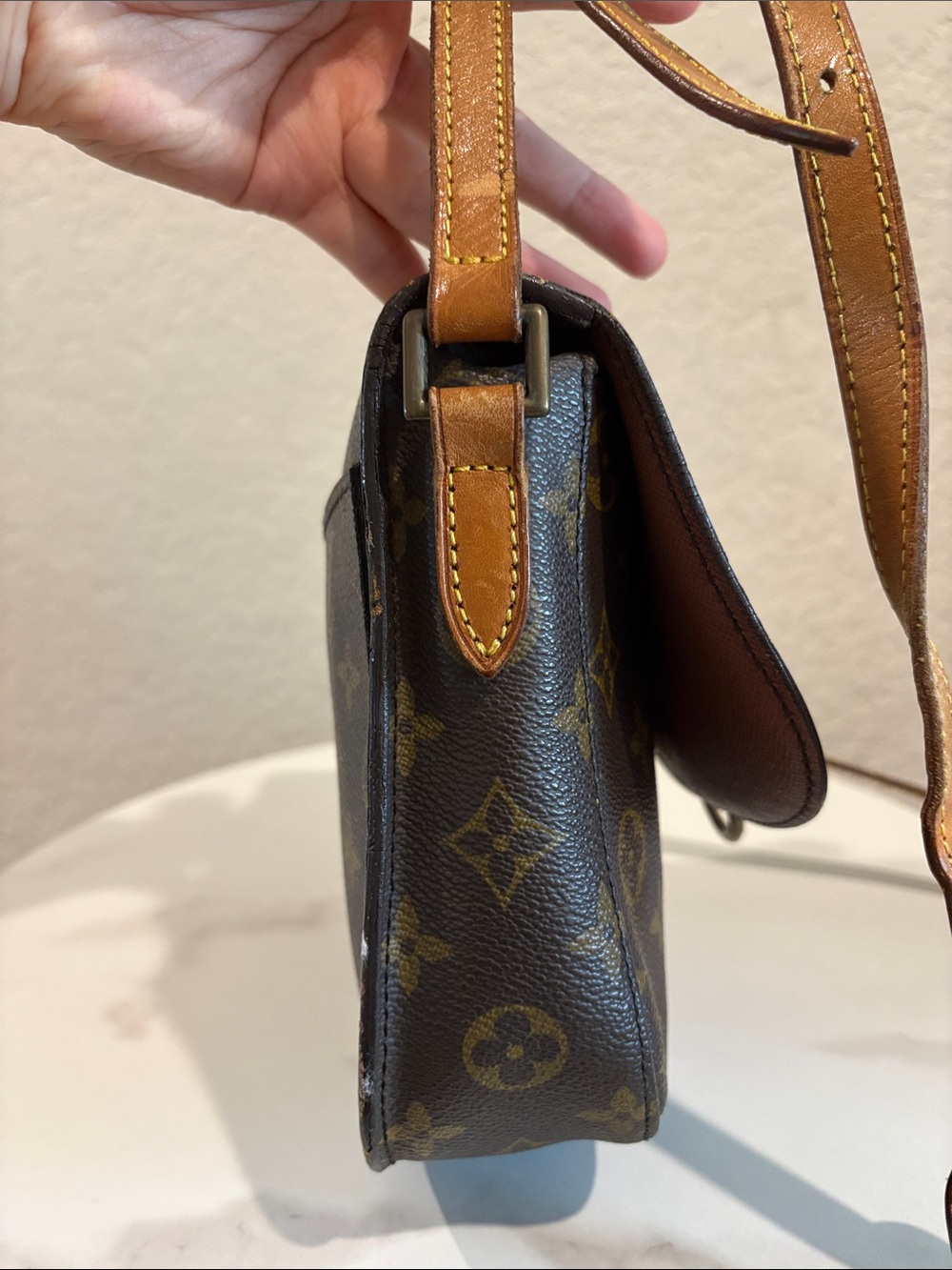 Louis Vuitton LP0970 MM Saint Cloud Brown Monogram Crossbody Bag - Picture 8 of 14